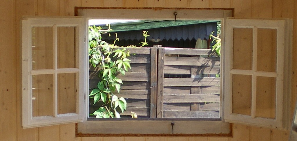 Altes Fenster von innen